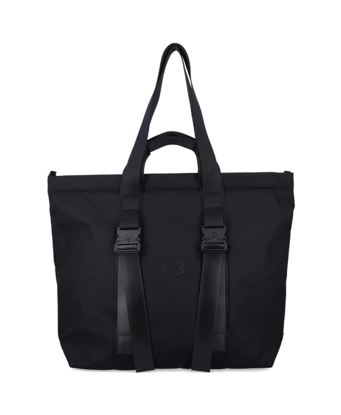 Черная кожаная сумка с пряжкой и верхними ручками. Y-3, черный
Черная кожаная сумка с пряжкой и верхними ручками. Y-3, черный