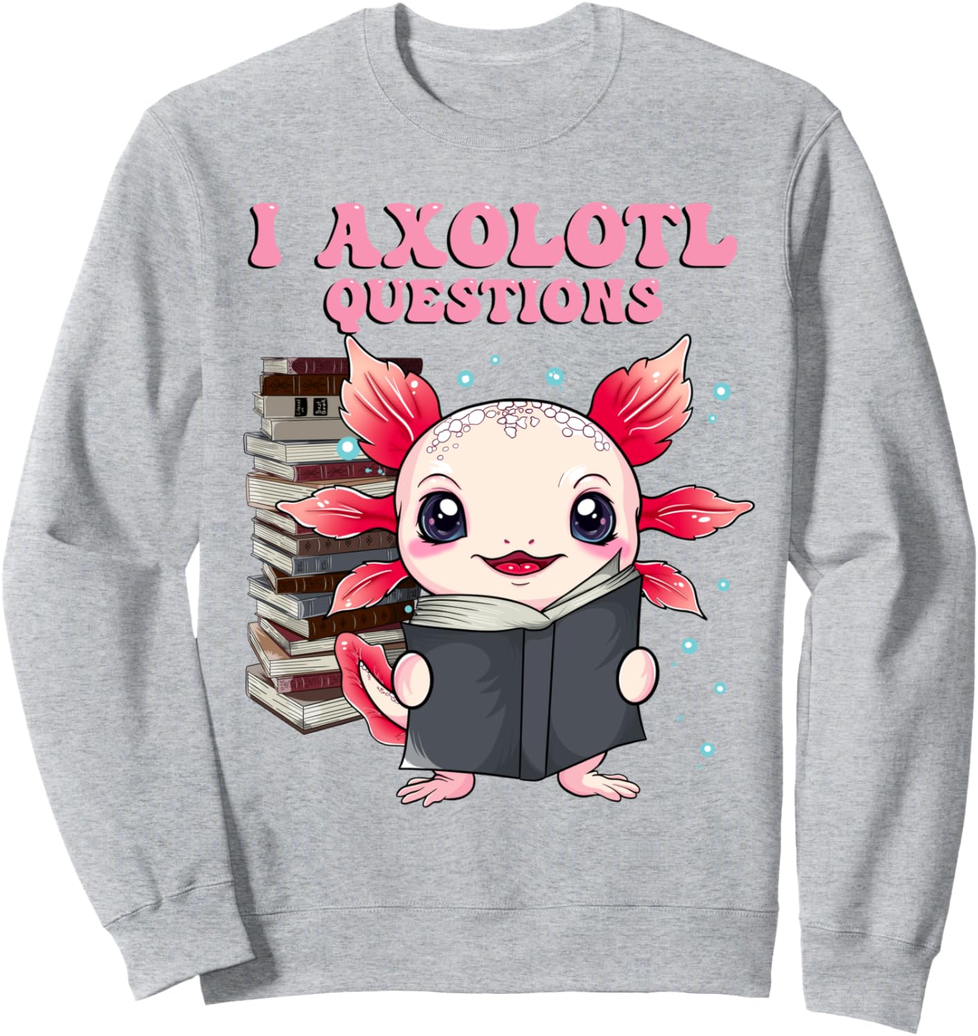 Милая толстовка с изображением аксолотля для любителей книг, забавная толстовка для чтения Cute Kawaii Axolotl For Girls And Teens, серый
Милая толстовка с изображением аксолотля для любителей книг, забавная толстовка для чтения Cute Kawaii Axolotl For Girls And Teens, серый