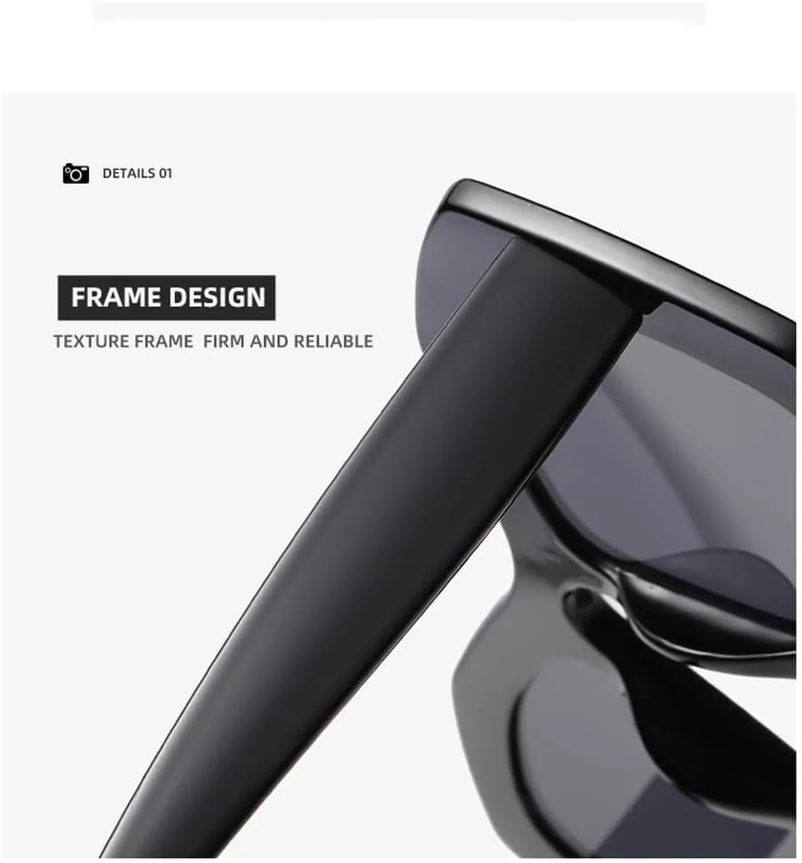 Большие солнцезащитные очки для женщин, модные винтажные очки в крупной оправе, мужские солнцезащитные очки с защитой от УФ-излучения UV400 TKKTLLT, Leopard
Большие солнцезащитные очки для женщин, модные винтажные очки в крупной оправе, мужские солнцезащитные очки с защитой от УФ-излучения UV400 TKKTLLT, Leopard