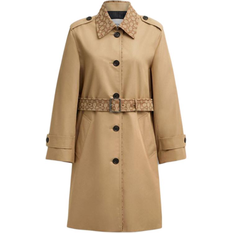 COACH Хаки женское пальто тренч, Khaki
COACH Хаки женское пальто тренч, Khaki
