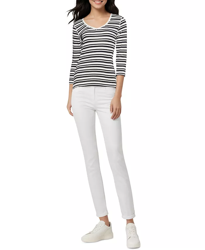 Женская футболка с V-образным вырезом и рукавом 3/4 Three Dots, черный
Женская футболка с V-образным вырезом и рукавом 3/4 Three Dots, черный