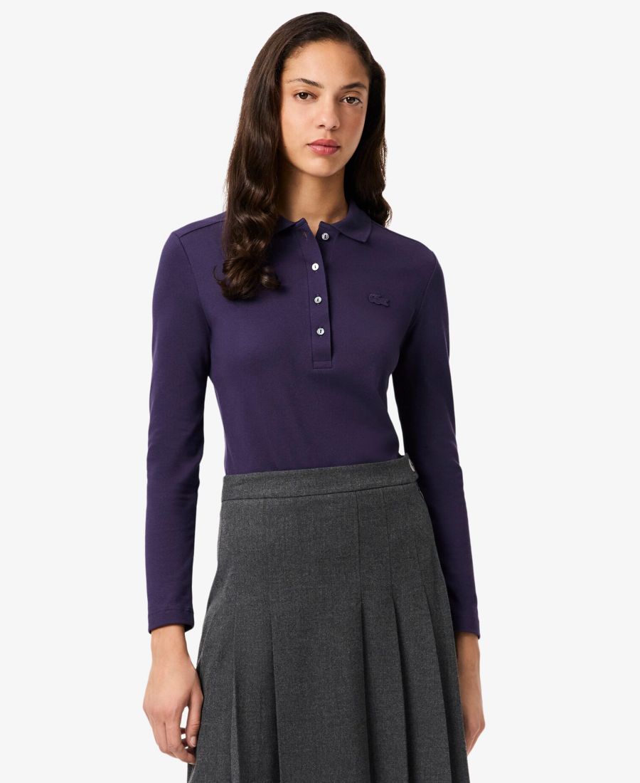 Женская облегающая блузка с длинными рукавами LACOSTE LACOSTE USA, Purple
Женская облегающая блузка с длинными рукавами LACOSTE LACOSTE USA, Purple
