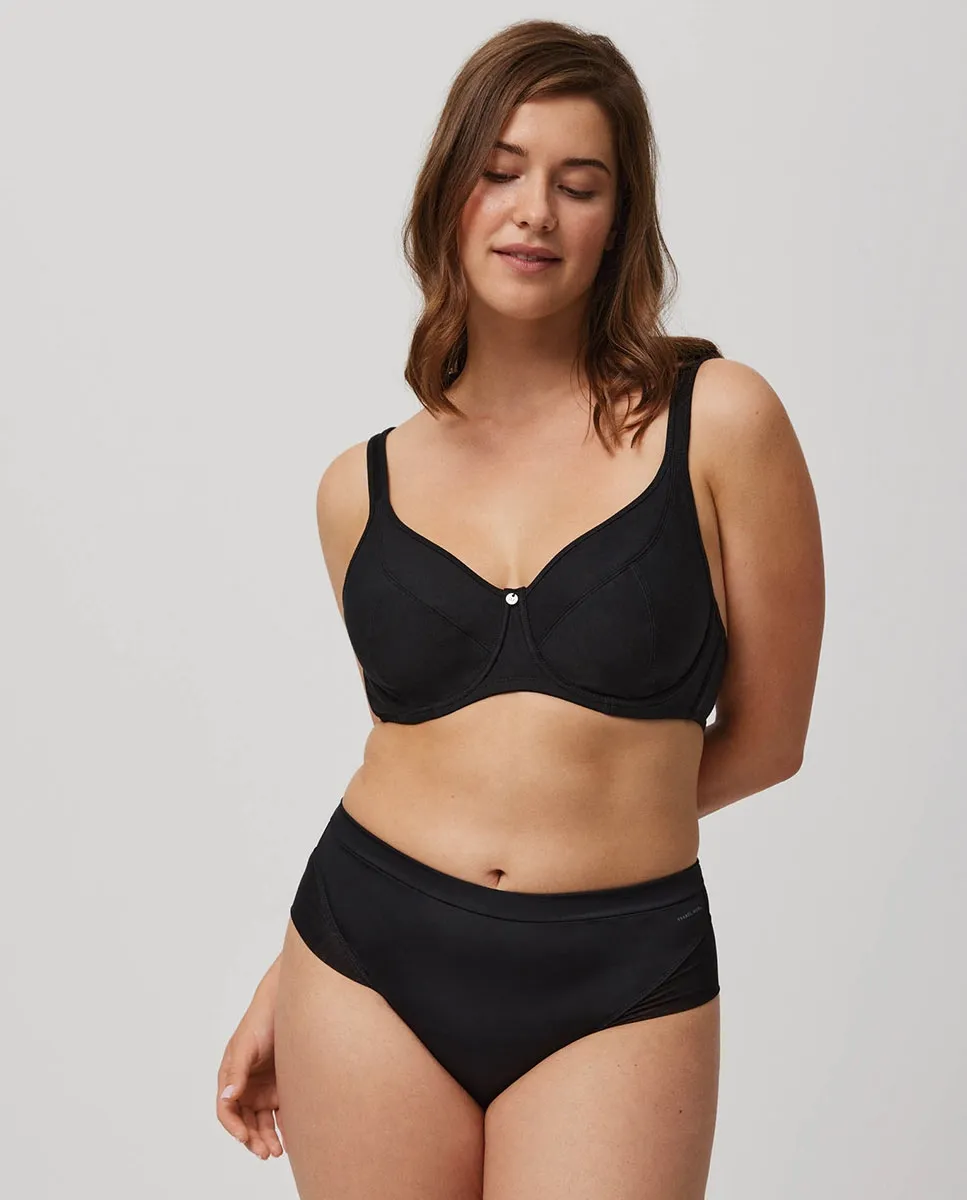 Стринги из микрофибры с высокой талией белого цвета Ysabel Mora, черный
Стринги из микрофибры с высокой талией белого цвета Ysabel Mora, черный