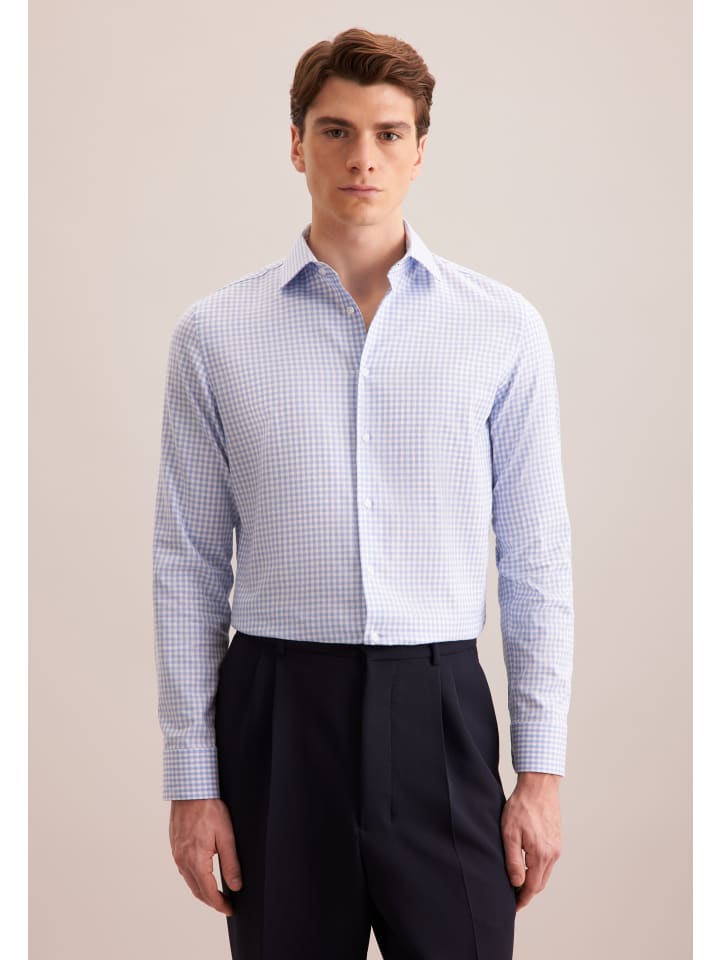 Рубашка фланелевая, средне-синего цвета Seidensticker
Рубашка фланелевая, средне-синего цвета Seidensticker