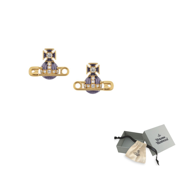 Vivienne Westwood Серьги Unisex из латуни с эмалью, цвет Gold Purple
Vivienne Westwood Серьги Unisex из латуни с эмалью, цвет Gold Purple