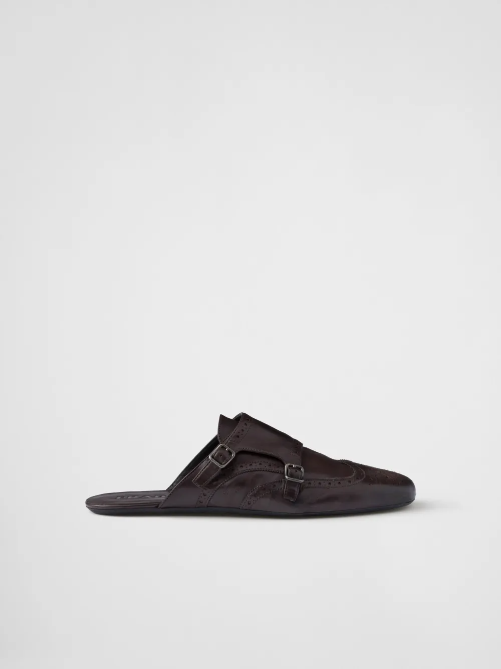 Мюли Shuffle с брогированием Prada, коричневый
Мюли Shuffle с брогированием Prada, коричневый