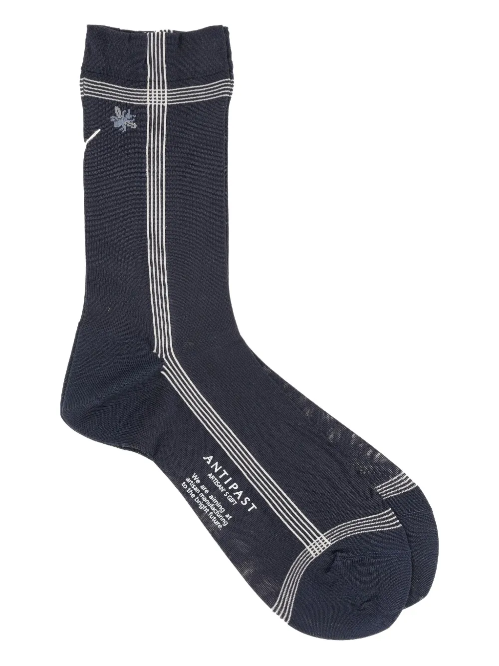 Полосатые носки с вышивкой Antipast, синий
Полосатые носки с вышивкой Antipast, синий