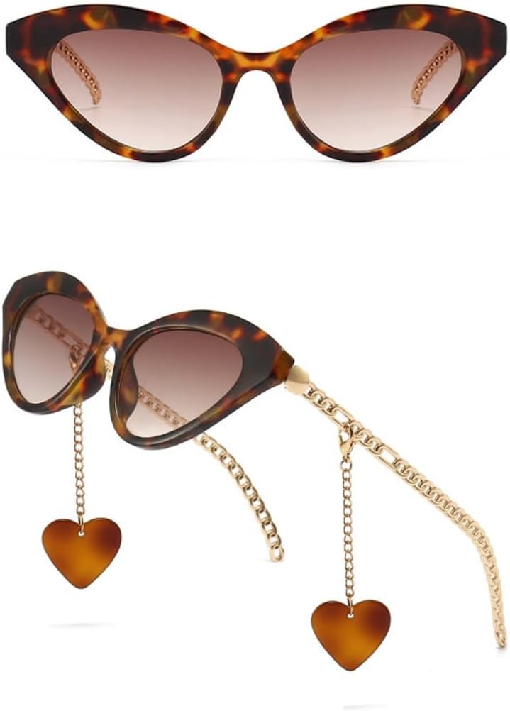 Винтажные маленькие солнцезащитные очки «кошачий глаз» для женщин, роскошные очки с классической цепочкой и подвеской в виде сердца, защита от УФ-излучения UV400 UATXTAU, 4
Винтажные маленькие солнцезащитные очки «кошачий глаз» для женщин, роскошные очки с классической цепочкой и подвеской в виде сердца, защита от УФ-излучения UV400 UATXTAU, 4