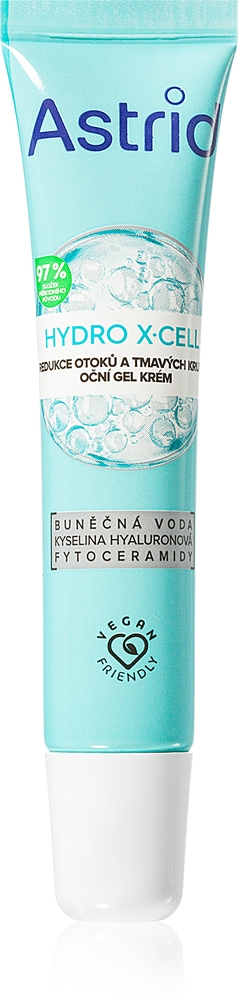 Гелевый крем для кожи вокруг глаз Hydro x-cell для уменьшения отечности и темных кругов под глазами Astrid, 15 мл
Гелевый крем для кожи вокруг глаз Hydro x-cell для уменьшения отечности и темных кругов под глазами Astrid, 15 мл
