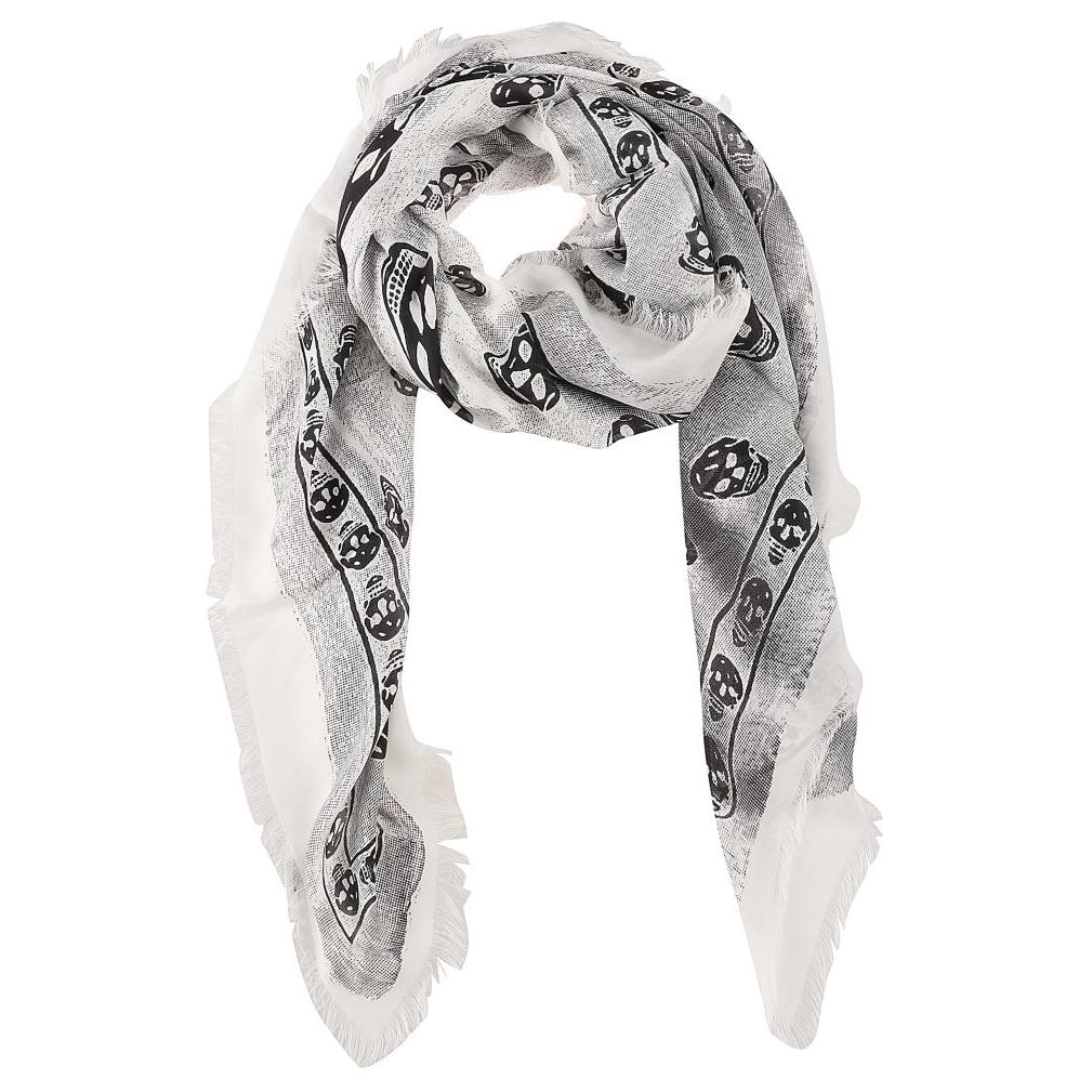 Alexander McQueen Шелковый платок Modal Unisex белый/черный
Alexander McQueen Шелковый платок Modal Unisex белый/черный