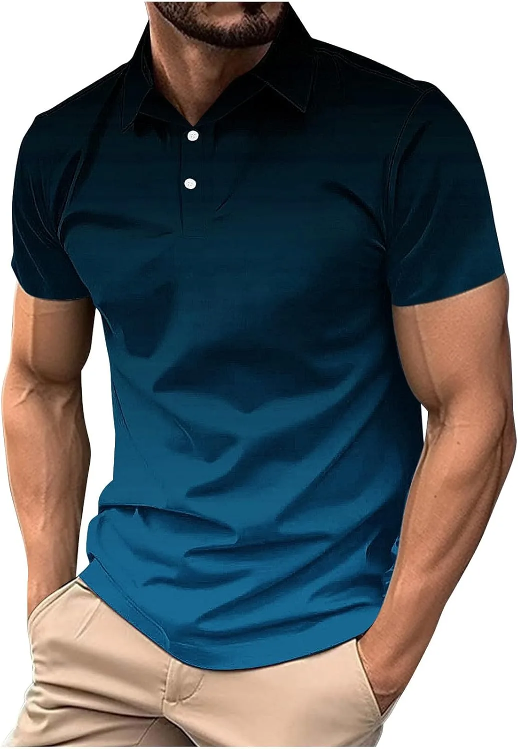 Футболка для гольфа мужская с коротким рукавом и пуговицами
Футболка для гольфа мужская с коротким рукавом и пуговицами