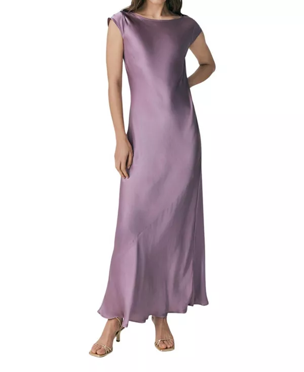 Длинное атласное платье Averie с вырезом-лодочкой Ghost London, фиолетовый
Длинное атласное платье Averie с вырезом-лодочкой Ghost London, фиолетовый