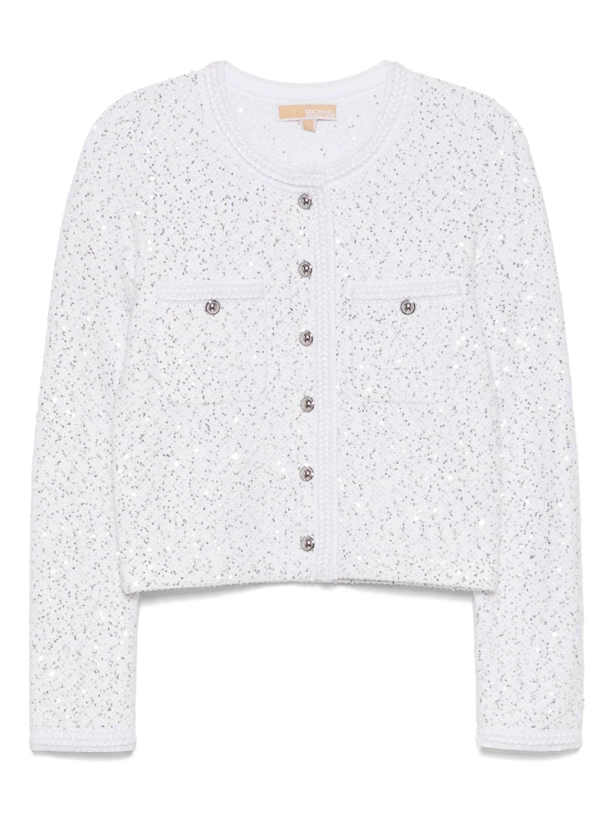 Жакет с эффектом металлик Michael Kors, белый
Жакет с эффектом металлик Michael Kors, белый