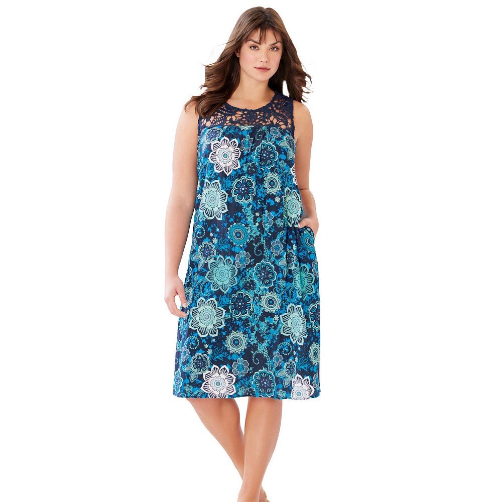 Женский марлевый шезлонг без рукавов только необходимого размера больших размеров, связанный крючком Only Necessities, цвет Navy Tapestry Floral
Женский марлевый шезлонг без рукавов только необходимого размера больших размеров, связанный крючком Only Necessities, цвет Navy Tapestry Floral