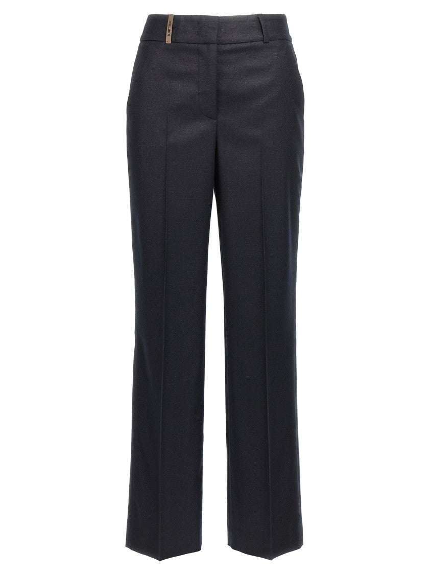 Брюки из фланели с люрексом Peserico, синий
Брюки из фланели с люрексом Peserico, синий