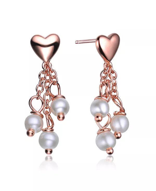 Серьги-Подвески из стерлингового серебра в форме сердца с жемчугом Gigigirl, pink
Серьги-Подвески из стерлингового серебра в форме сердца с жемчугом Gigigirl, pink
