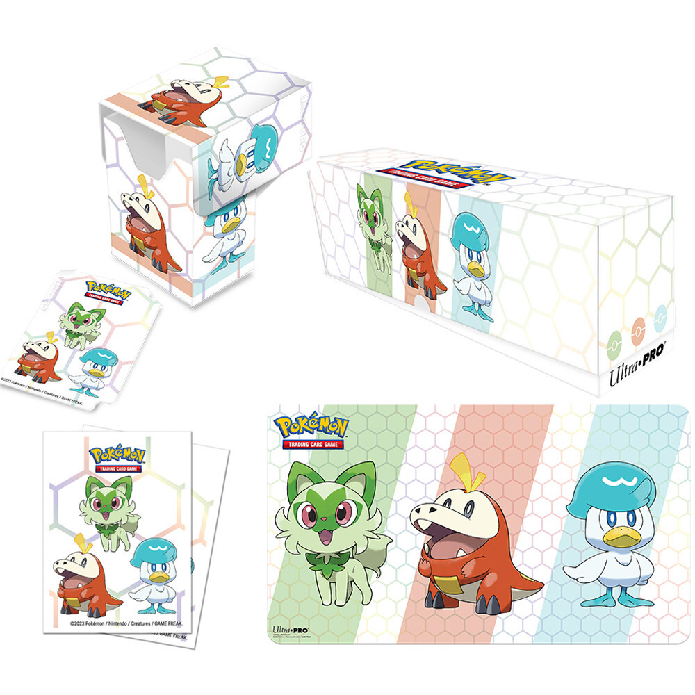 Аксессуары Ultra Pro Pokemon Accessories Bundle: Paldea First Partner (Game On! Sale)
Аксессуары Ultra Pro Pokemon Accessories Bundle: Paldea First Partner (Game On! Sale)