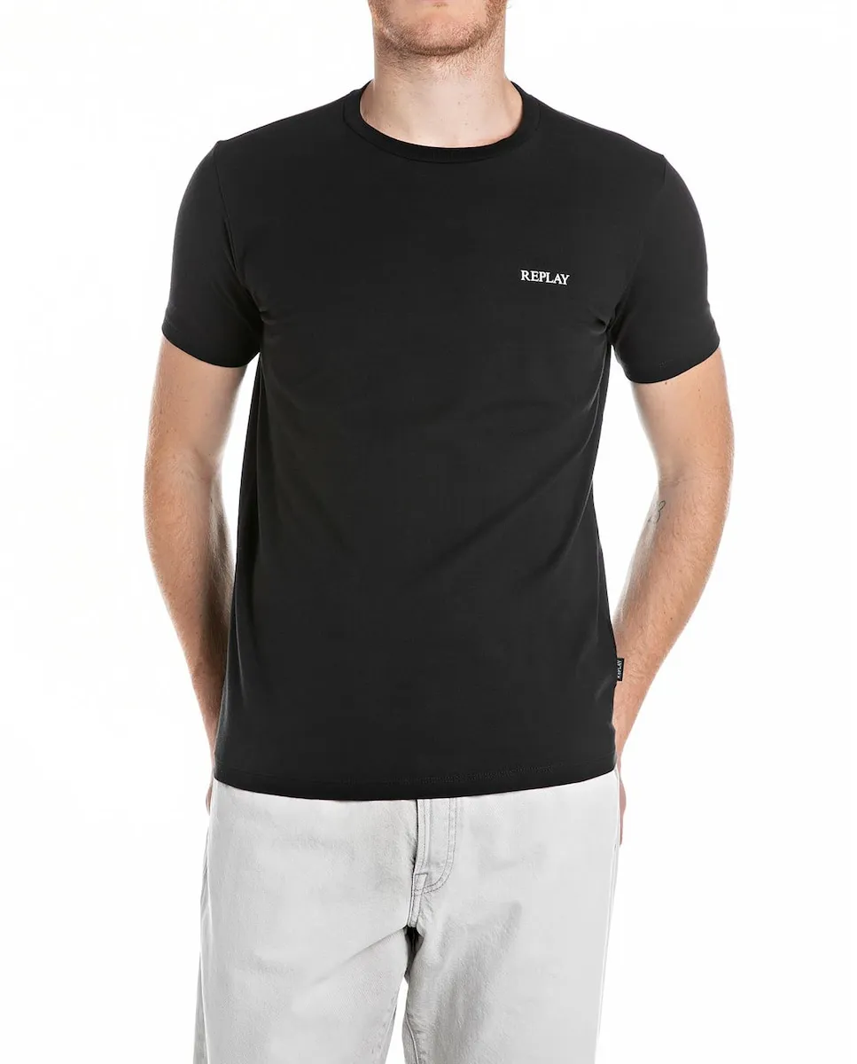 Мужская футболка с коротким рукавом и круглым вырезом Replay, черный
Мужская футболка с коротким рукавом и круглым вырезом Replay, черный