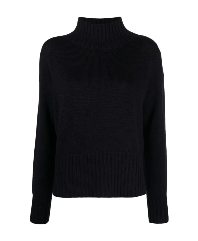 Свитер из мериносовой шерсти темно-синего цвета Drumohr, черный
Свитер из мериносовой шерсти темно-синего цвета Drumohr, черный