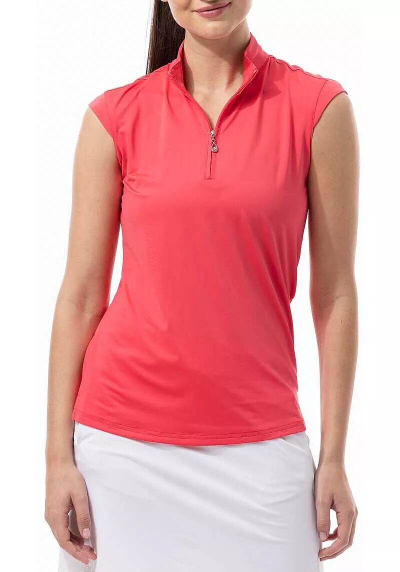 Женский топ без рукавов SanSoleil Sunglow с воротником-стойкой
Женский топ без рукавов SanSoleil Sunglow с воротником-стойкой