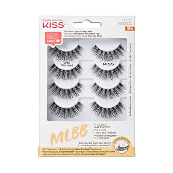 Накладные ресницы на полоске, 4 пары Kiss Well Blended
Накладные ресницы на полоске, 4 пары Kiss Well Blended
