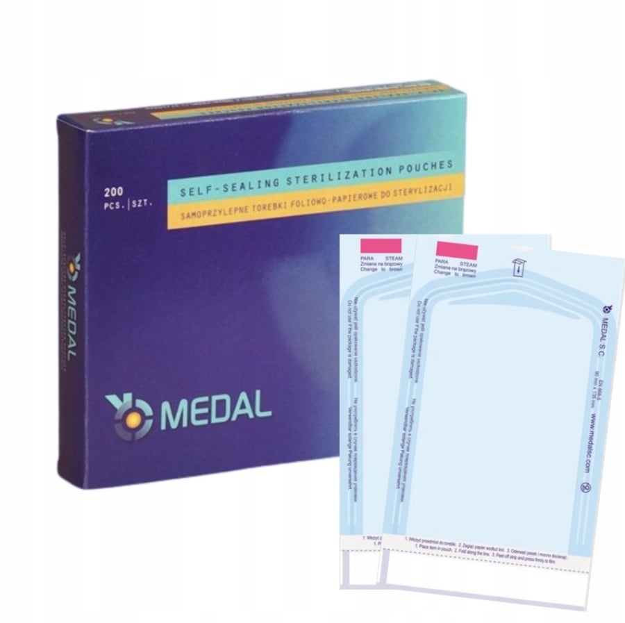 Пакеты для стерилизации 57x100 мм MEDAL самоклеящиеся - 200 шт. Project Lashes
Пакеты для стерилизации 57x100 мм MEDAL самоклеящиеся - 200 шт. Project Lashes