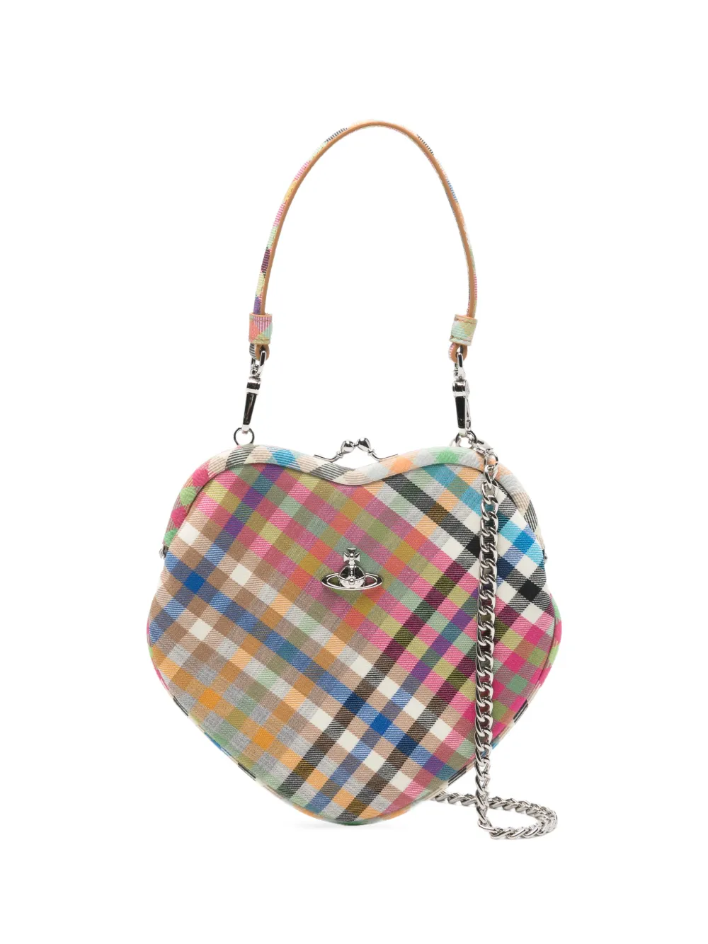 Клетчатая сумка-тоут Belle Heart Vivienne Westwood, розовый
Клетчатая сумка-тоут Belle Heart Vivienne Westwood, розовый