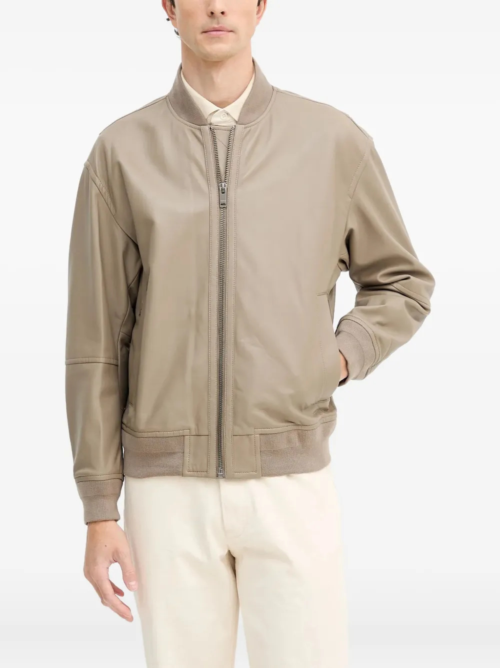 Кожаная куртка на молнии Jobrice Boss, бежевый
Кожаная куртка на молнии Jobrice Boss, бежевый