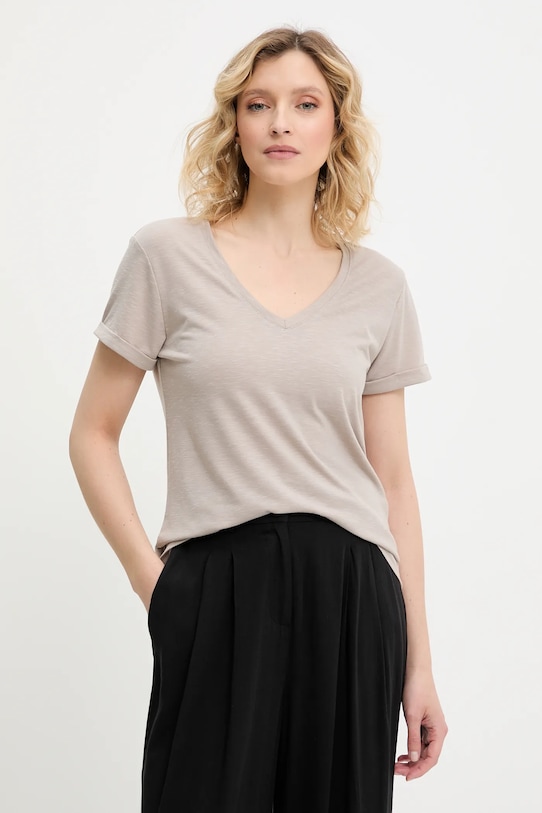 Льняная футболка Answear.Lab, коричневый
Льняная футболка Answear.Lab, коричневый