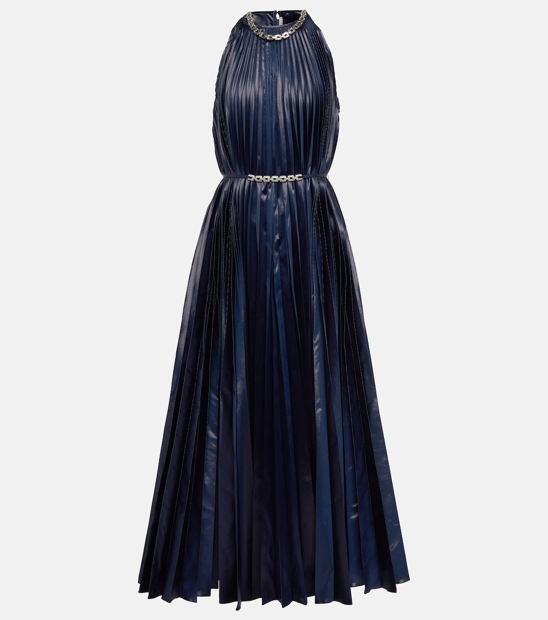 Платье миди из ламе с декоративным воротником-халтер Christopher Kane, темно-синий
Платье миди из ламе с декоративным воротником-халтер Christopher Kane, темно-синий