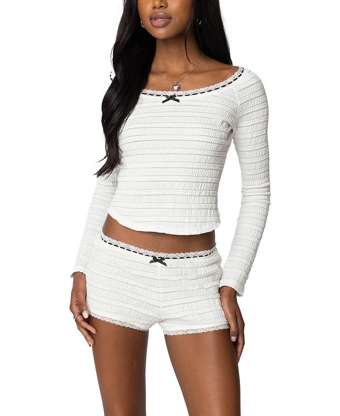 Текстурированный топ Lenny Lacey Edikted, белый
Текстурированный топ Lenny Lacey Edikted, белый