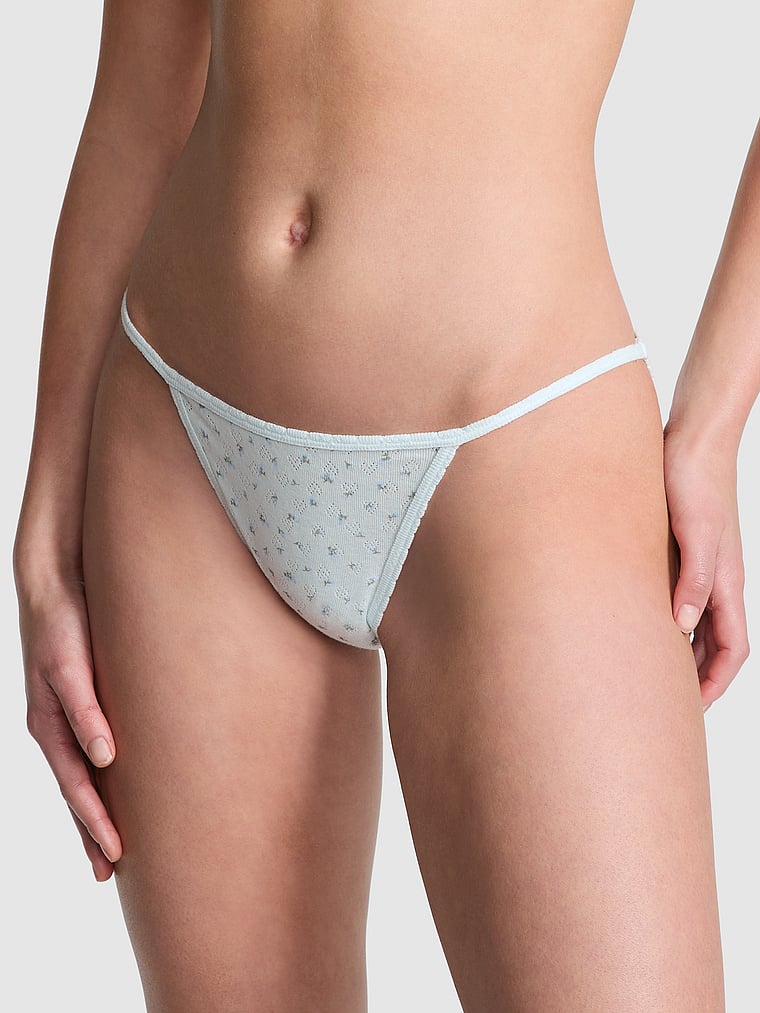 Трусики-Бикини из хлопковых стрингов Pink, heart pointelle bliss floral print
Трусики-Бикини из хлопковых стрингов Pink, heart pointelle bliss floral print