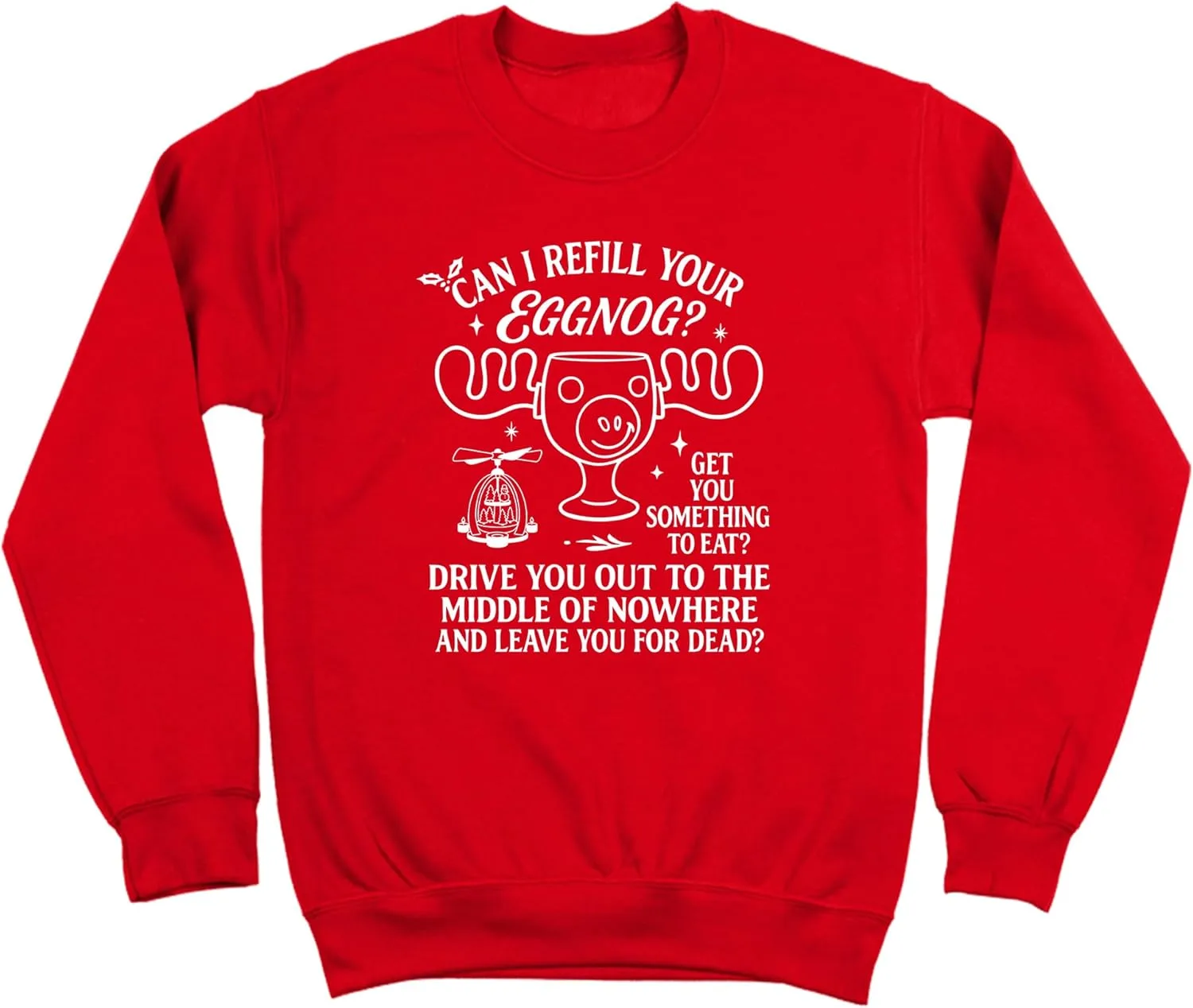 Свитшот Donkey Tees с принтом "CAN I REFILL YOUR EGGNOG"
Свитшот Donkey Tees с принтом "CAN I REFILL YOUR EGGNOG"