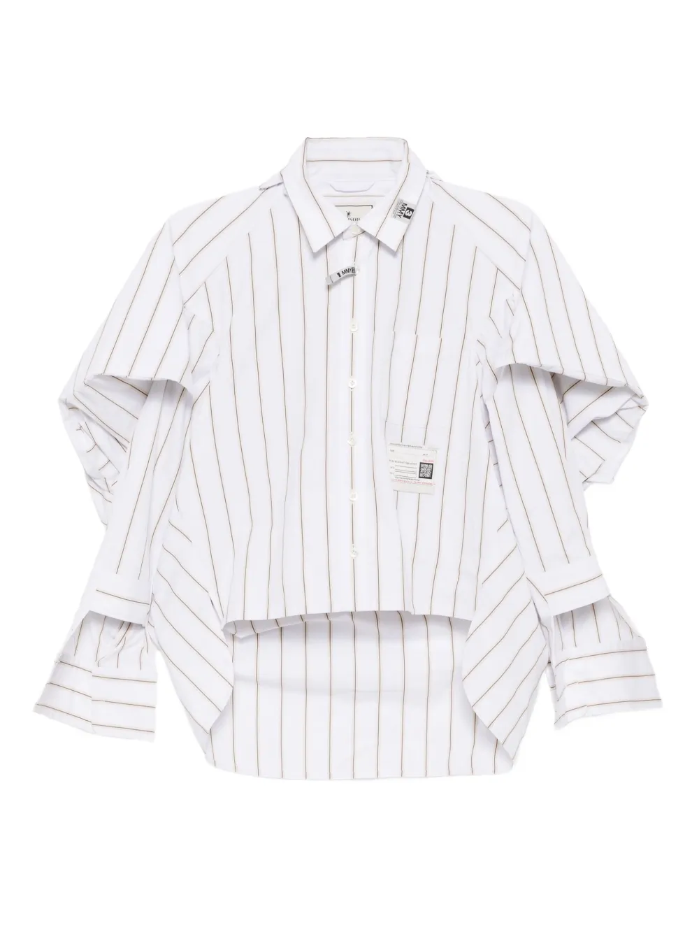 Рубашка с эффектом потертости Maison Mihara Yasuhiro, белый
Рубашка с эффектом потертости Maison Mihara Yasuhiro, белый