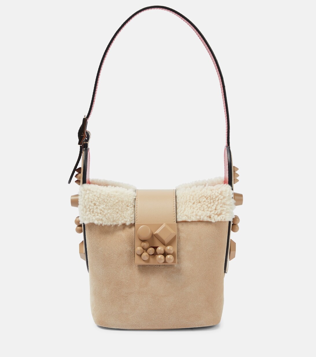 Замшевая сумка-ведро Carasky Mini Christian Louboutin, бежевый
Замшевая сумка-ведро Carasky Mini Christian Louboutin, бежевый