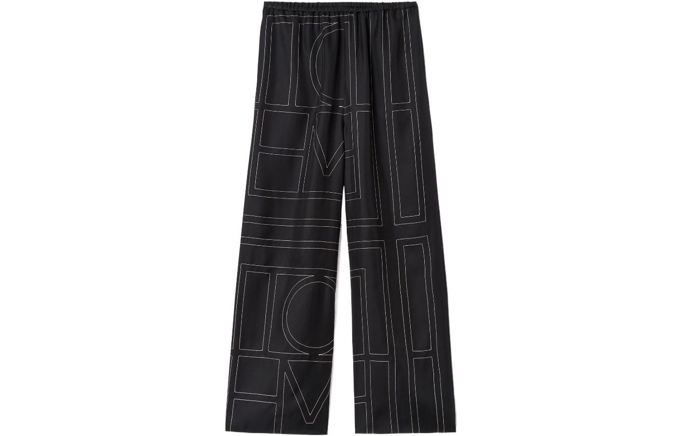 Totême Монограммные Узорчатые Широкие Брюки TOTEME, Черный
Totême Монограммные Узорчатые Широкие Брюки TOTEME, Черный