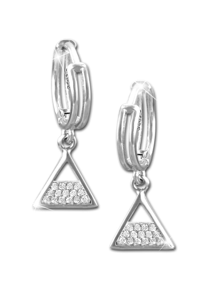 SilberDream Серьги-кольца из серебра 925 пробы, треугольные серьги-кольца
SilberDream Серьги-кольца из серебра 925 пробы, треугольные серьги-кольца