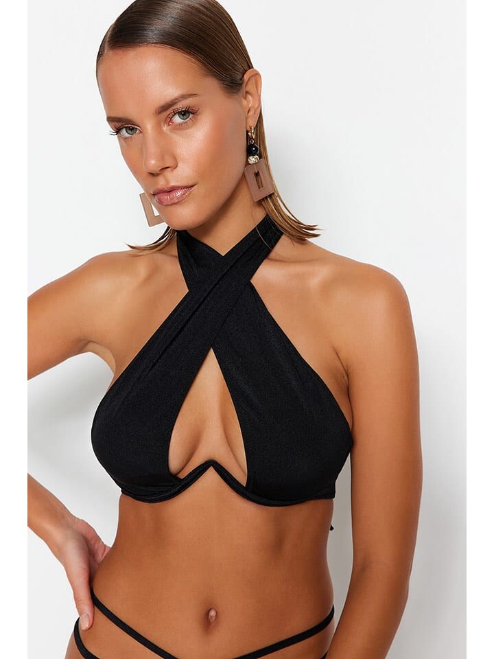 Верх бикини trendyol Oberteil, черный
Верх бикини trendyol Oberteil, черный