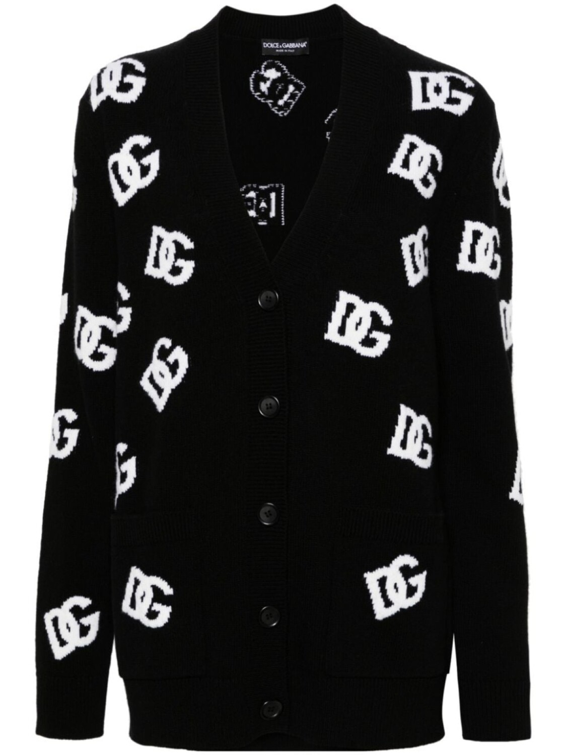 Dolce & Gabbana кардиган из вирджинской шерсти вязки интарсия с логотипом, черный
Dolce & Gabbana кардиган из вирджинской шерсти вязки интарсия с логотипом, черный
