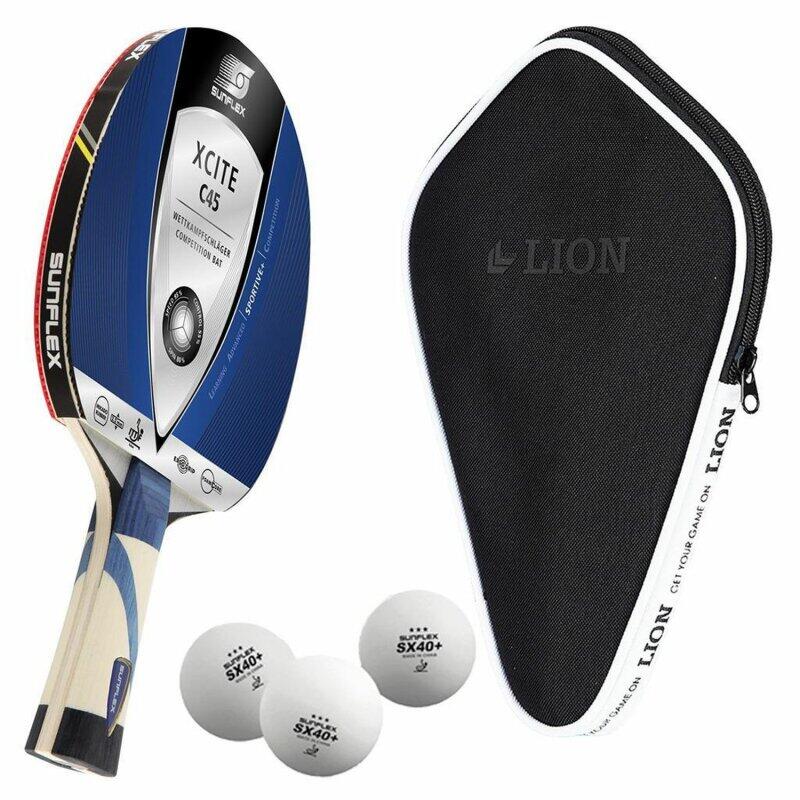 Ракетка для настольного тенниса Sunflex Xcite C45 + чехол для настольного тенниса + 3 мяча SX+ TT
Ракетка для настольного тенниса Sunflex Xcite C45 + чехол для настольного тенниса + 3 мяча SX+ TT