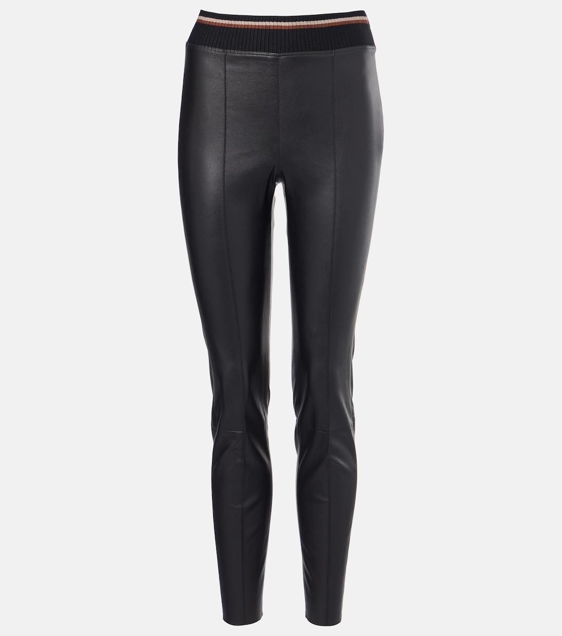 Кожаные узкие брюки Brunello Cucinelli, черный
Кожаные узкие брюки Brunello Cucinelli, черный