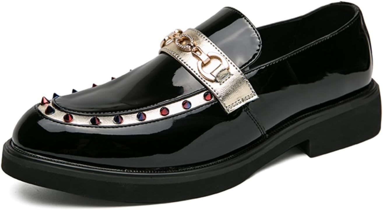 Мужские золотые металлические лоферы с цепочкой и разноцветными стразами, стильные туфли без шнурков, эффектная обувь для вечеринок и свадеб Khwfjas
Мужские золотые металлические лоферы с цепочкой и разноцветными стразами, стильные туфли без шнурков, эффектная обувь для вечеринок и свадеб Khwfjas