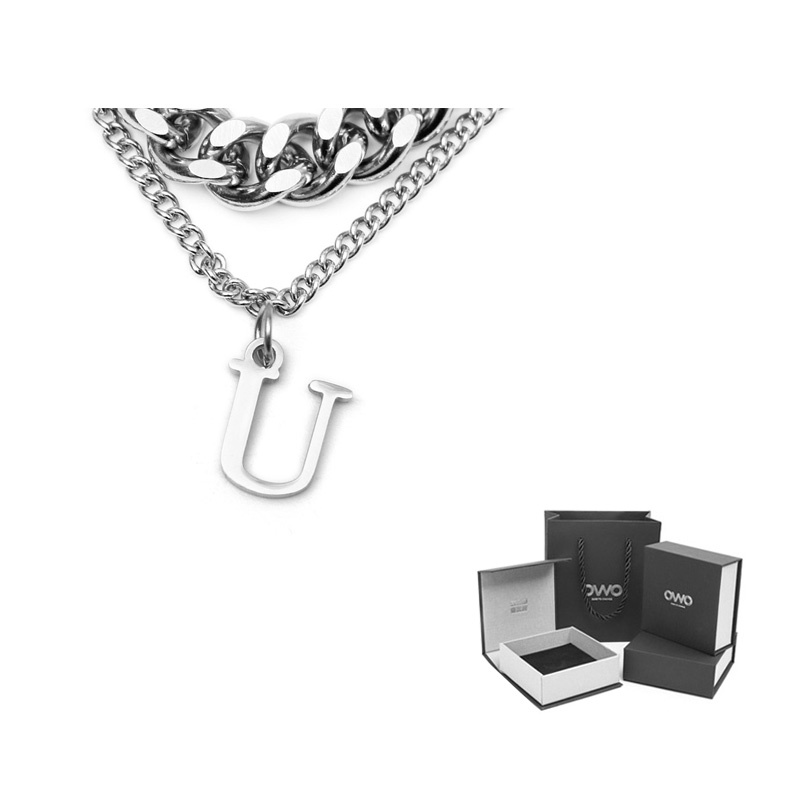 Титановая стальная цепь унисекс OWO, U Pendant
Титановая стальная цепь унисекс OWO, U Pendant