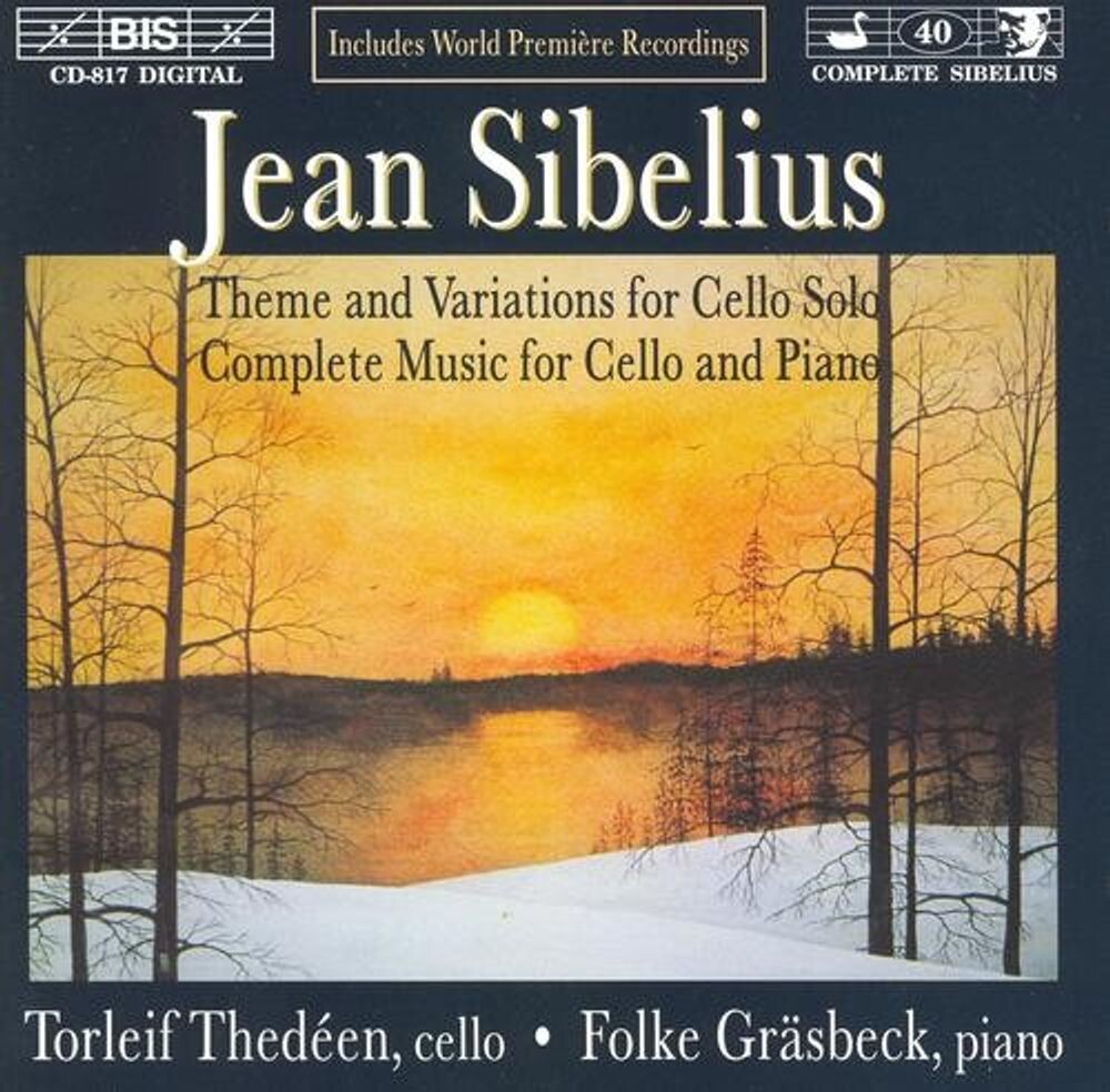 Диск CD Sibelius: Theme and Variations for Cello Solo / Complete Music for Cello and Piano - Jean Sibelius, Torleif Thedeen, Folke Grasbeck
Диск CD Sibelius: Theme and Variations for Cello Solo / Complete Music for Cello and Piano - Jean Sibelius, Torleif Thedeen, Folke Grasbeck