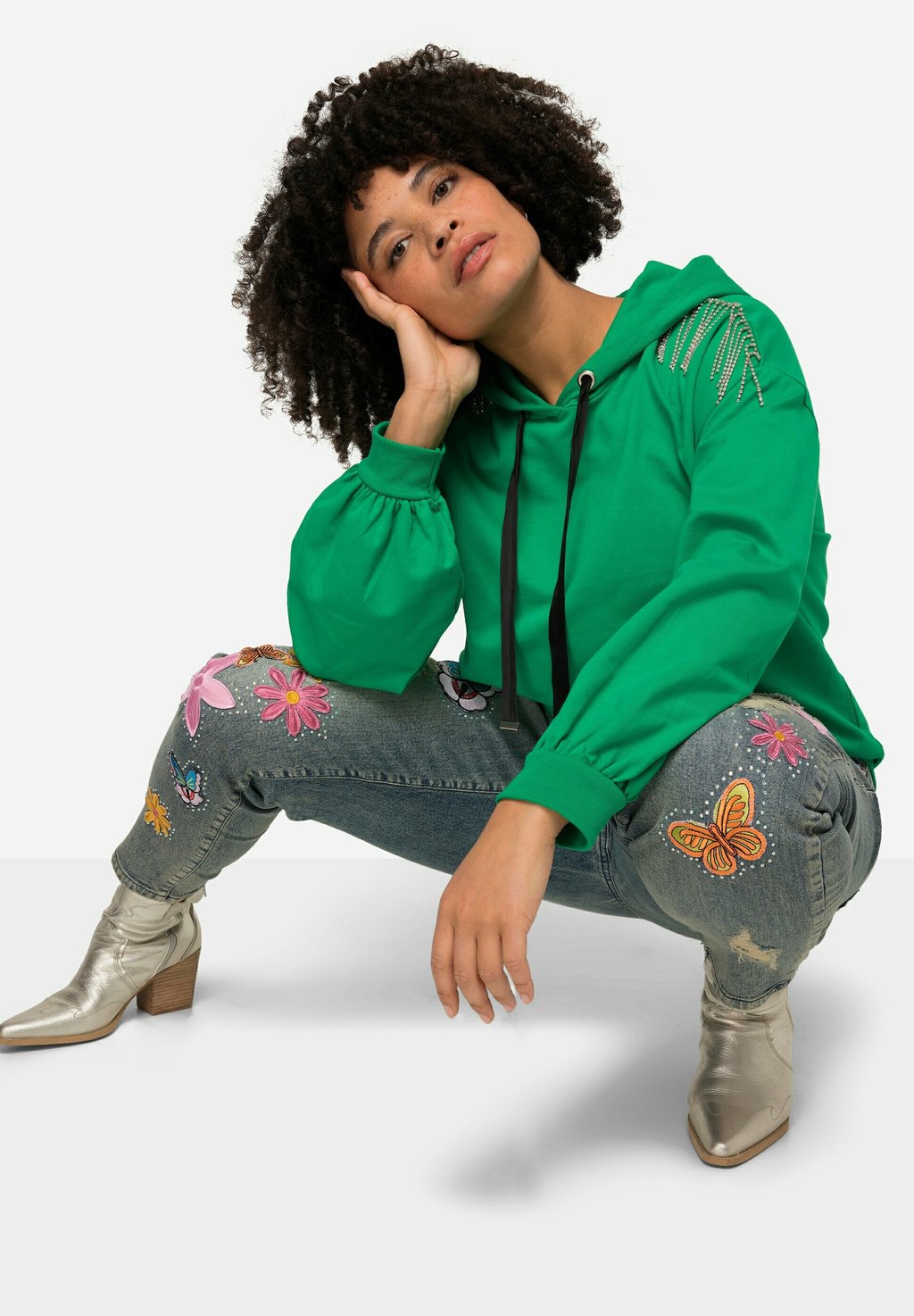 Толстовка с капюшоном SCHULTER-VERZIERUNG BALLON-LANGARM Angel of Style, зеленый
Толстовка с капюшоном SCHULTER-VERZIERUNG BALLON-LANGARM Angel of Style, зеленый