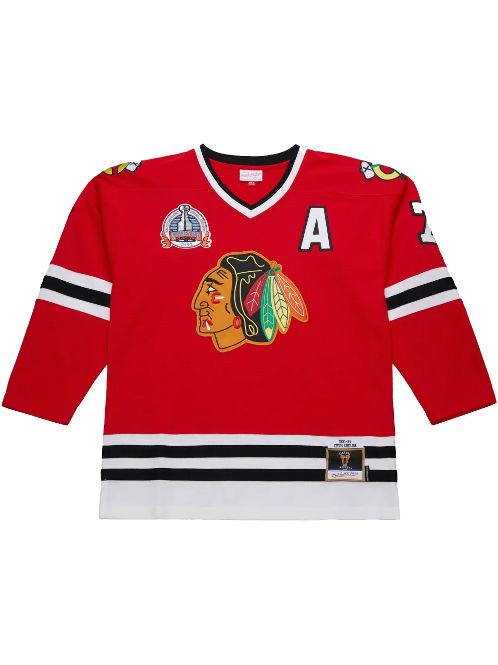Топ NHL Dark Blackhawks 1991 Chris Chelios Mitchell & Ness, красный
Топ NHL Dark Blackhawks 1991 Chris Chelios Mitchell & Ness, красный