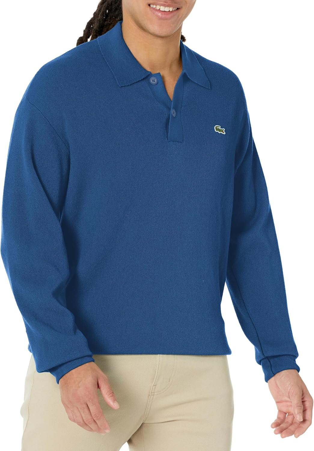 Lacoste мужской длинный рукав свитер-поло, Methylene
Lacoste мужской длинный рукав свитер-поло, Methylene