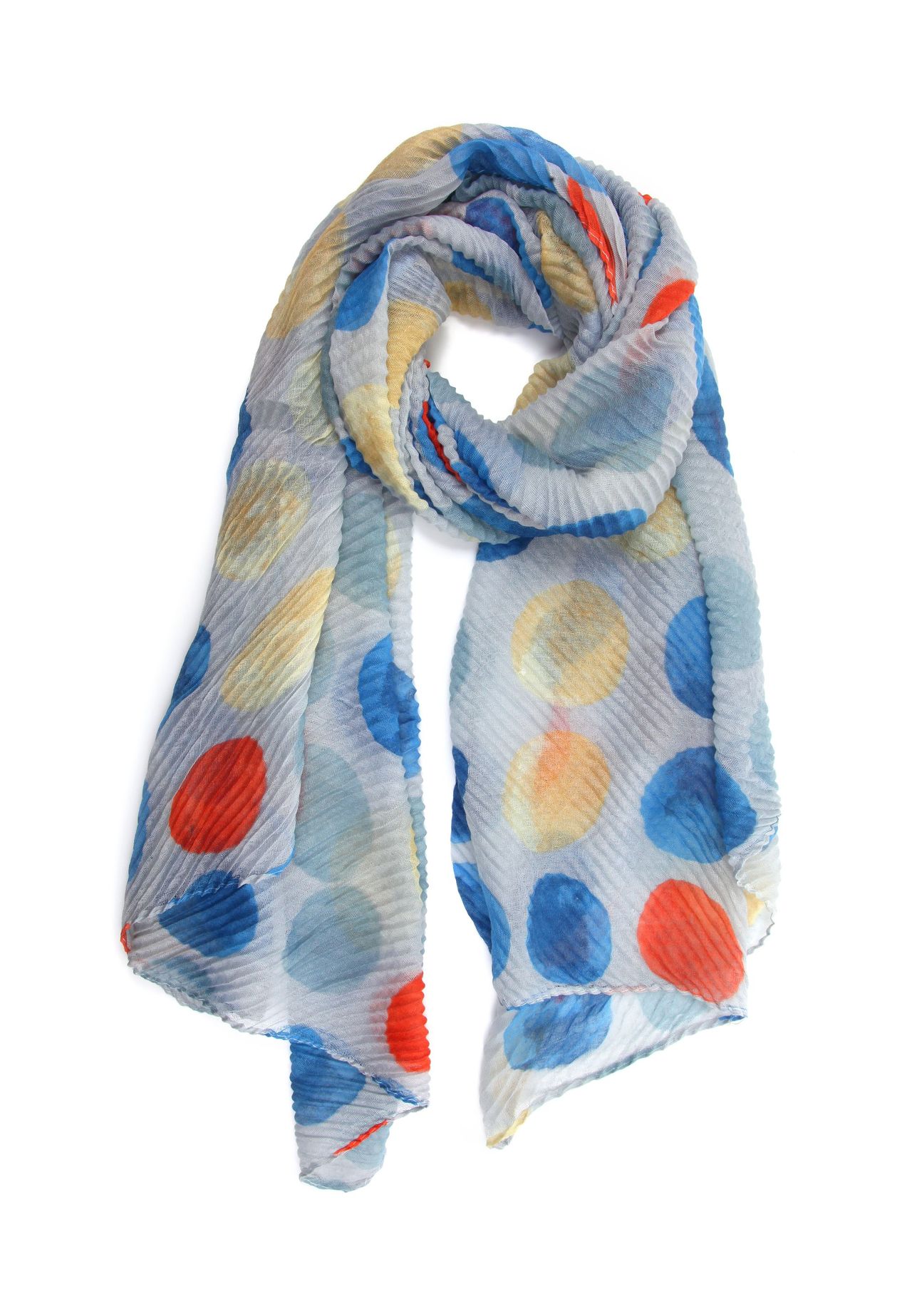 Плиссированный шарф Palila с разноцветными кругами Collezione alessandro, мультиколор
Плиссированный шарф Palila с разноцветными кругами Collezione alessandro, мультиколор