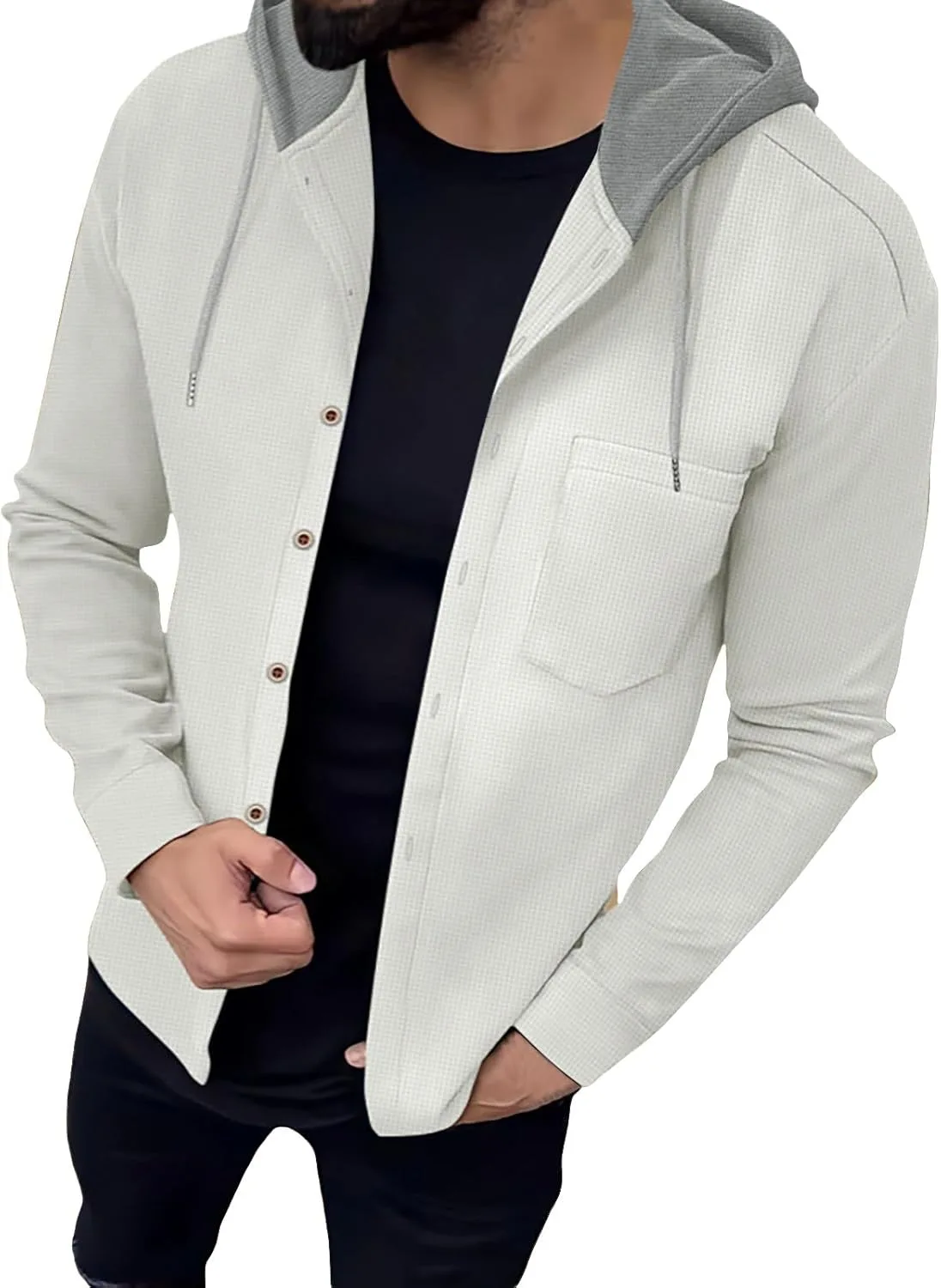 Мужская худи с цветными блоками, длинный рукав, с карманом
Мужская худи с цветными блоками, длинный рукав, с карманом