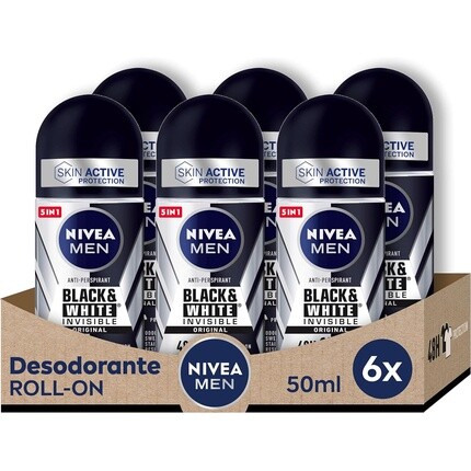 NIVEA Дезодорант The Invisible Шариковый для черно-белых мужчин Original 50 мл
NIVEA Дезодорант The Invisible Шариковый для черно-белых мужчин Original 50 мл
